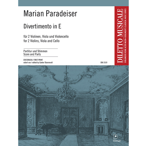 Paradeiser, Marian : Divertimento in E (Score and Parts)  Publisher : Doblinger