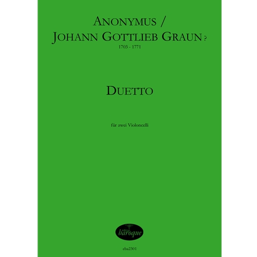 Anonymous (J.G. Graun?): Duetto