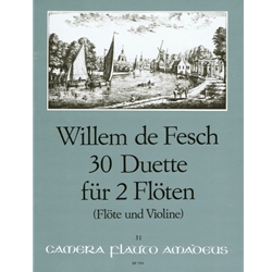 de Fesch 30 Duette op. 11 for two flutes (flute/violin)
