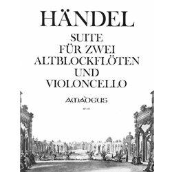 Handel, GF Suite for two recorders and cello