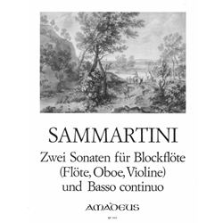 Sammartini 2 Sonatas for soprano recorder and bc.