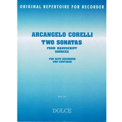 Corelli, Arcangelo 2 Sonatas from Manuscript Sources (Sc+P)