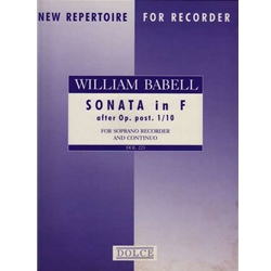 Babell Sonata in F Major  (Sc+P)
