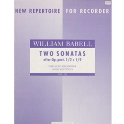 Babell 2 Sonatas after Op. post., 1/2 & 1/9 (Sc+P)