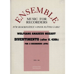 Mozart, WA Divertmento after K. 439b (Sc+P)