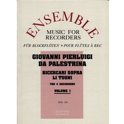 Palestrina Ricercari Sopra li Tuoni, Vol. I (1-4) (Sc+P)