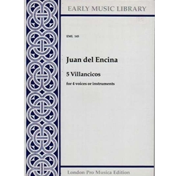 Encina, Juan del 5 Villancicos (4 x Sc)