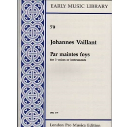 Vaillant Par maintes foys (3 x Sc)