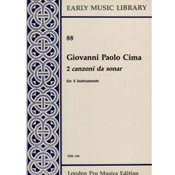 Cima, Giovanni Paolo 2 Canzoni da Sonar: La poppia, Canzone 13 - (4 x Sc)