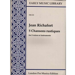 Richafort 5 Chansons Rustique (3 x Sc)