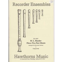 Hassler 3 Motets (Sc+P)