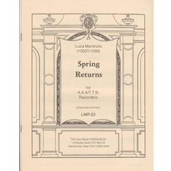 Marenzio, Luca Spring Returns (Sc+P)
