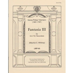 Telemann, GP Fantasia III (Sc+P)
