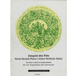 Josquin 7 Secular Pieces (Sc+P)