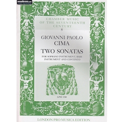 Cima, Giovanni Paolo 2 Sonatas (1610) (Sc+P)