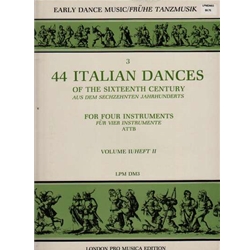 Morrow 44 Dances of the 16th Century, Vol.2 (Sc)