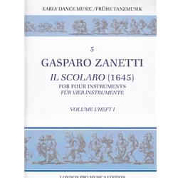 Zanetti, Gasparo: Il Scolaro, vol. 1 (1645)