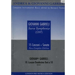 Gabrieli, G Canzon duodecimi toni a 10  (Sc+P)