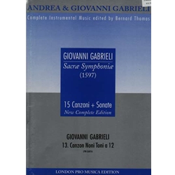Gabrieli, G Canzon noni toni a 12 (Sc+P)