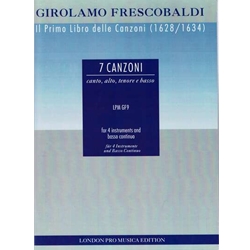 Frescobaldi, Girolamo 7 Canzoni (from Libro Primo delle Canzoni) (Sc+P)