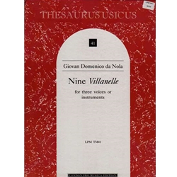 Nola, Giovanni da 9 Villanelle (3 x Sc)