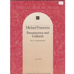 Praetorius, Michael Passamezzos & Galliards from "Terpsichore" (Sc+P)