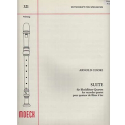 Cooke, Arnold Suite for Recorder Quartet (Sc)