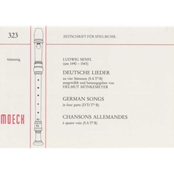 Senfl, Ludwig German Songs (German ed.) (Sc)