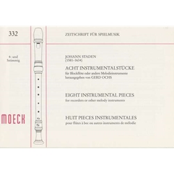 Staden 8 Instrumental Pieces  (Sc)