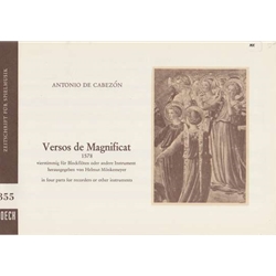 Cabezon, Antonio de Versos de Magnificat (Sc)
