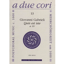 Gabrieli, G Quis ist iste a 10 (Sc+P)