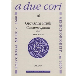 Priuli Canzone Quinta a 8 (Sc+P)