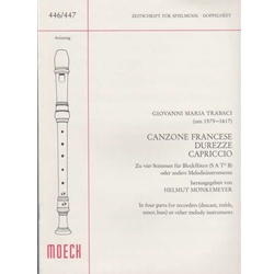 Trabaci Canzone francese durezze capriccio (Sc)