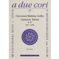 Grillo Canzon Terza a 8 (Sc+P)