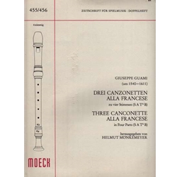 Guami 3 Canzonette alla Francese (Sc)