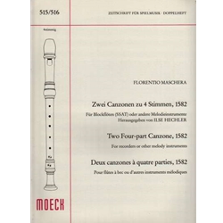 Maschera 2 Four-part Canzone, 1582 (Sc)
