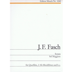 Fasch Sonata in G Major (Sc+P)