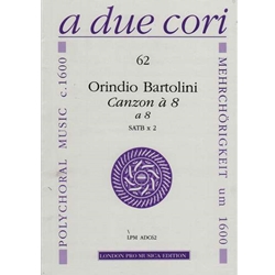 Bartolini Canzon a8 (1608) (parts only, low transposition)