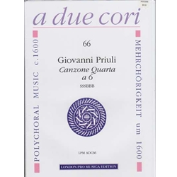Priuli, Giovanni: Canzona Quarta a6 (score & parts)