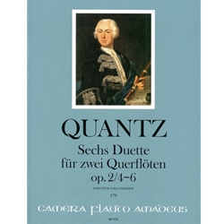 Quantz 6 duos op. 2 v. 2, nos. 4-6