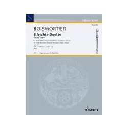 Boismortier, Joseph Bodin de 6 Easy Duets (Suites, Op. 17) Vol. 1 (Sc)