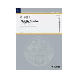 Finger, Gottfried 2 Easy Sonatas (Sc+P)