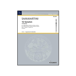 Sammartini 12  Sonatas, Vol. 2, Nos. 5-8 (Sc+P)