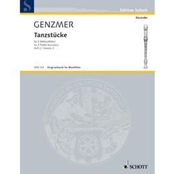 Genzmer, Harald: Tanzstucke, Vol. 2 (score)