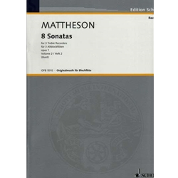 Mattheson 8 Sonatas, Op. 1/7-10 (Sc)