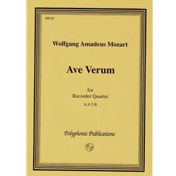Mozart, WA Ave verum corpus (Sc+P)