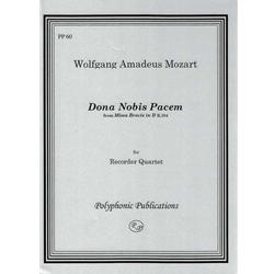 Mozart, WA Dona nobis pacem from Missa Brevis in D, K.104  (Sc+P)