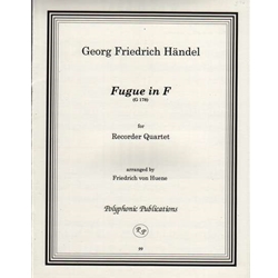 Handel, GF Fugue in F (G 178) (Sc+P)