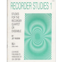 Raskin Recorder Studies, Vol. 1 (Quartet or ensemble) (Sc+P)
