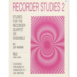 Raskin Recorder Studies, Vol. 2 (Quartet or ensemble) (Sc+P)